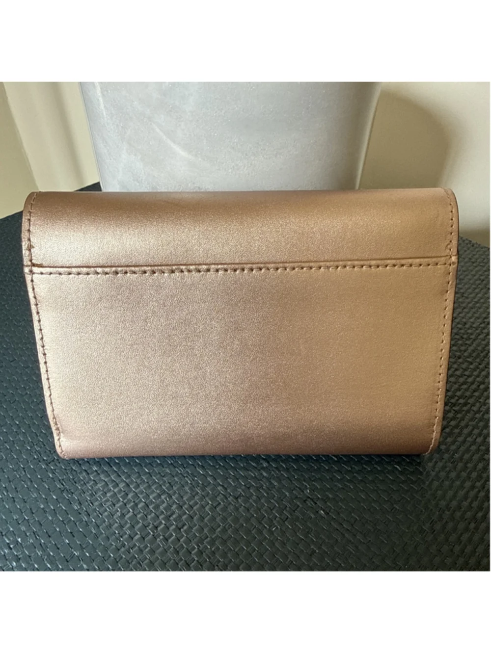 Kate Spade Sawyer Street Callie Leather Bi Fold Wallet in Rose Gold
